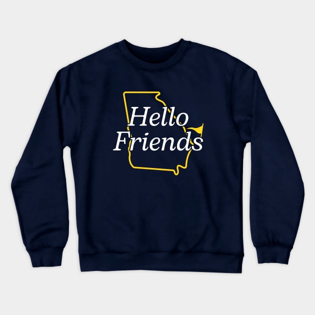 Hello Friends Crewneck Sweatshirt by Tebird